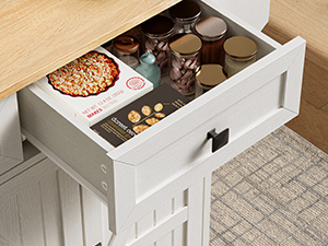 white kitchen island