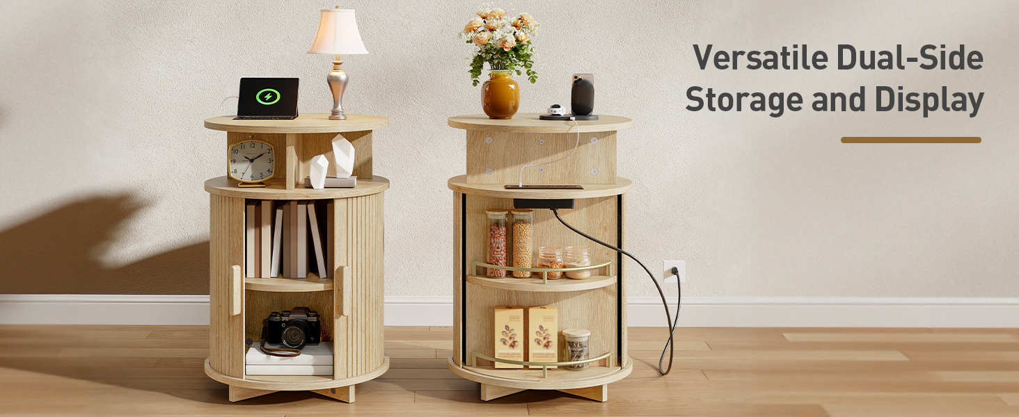 Fluted Sofa Side Table