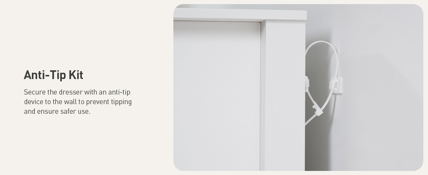 white bedroom dresser