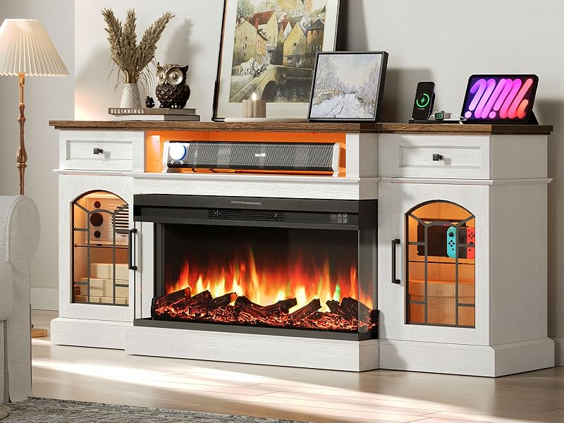 fireplace tv stand
