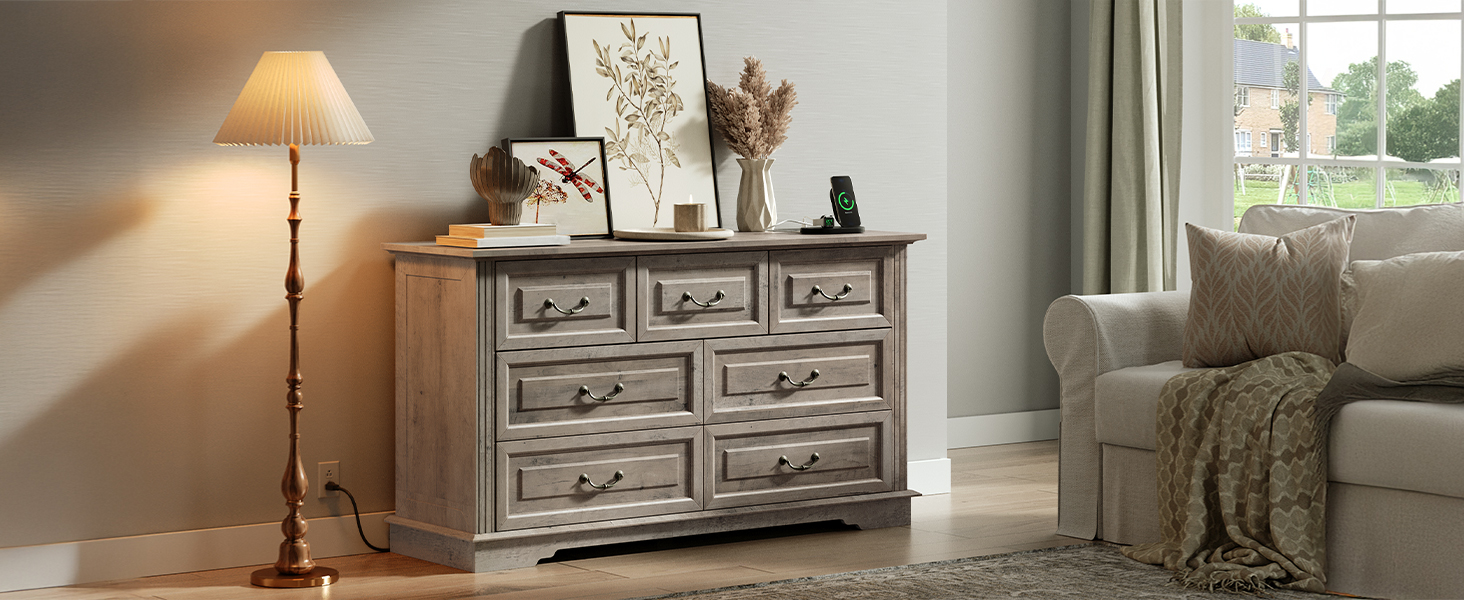 7 drawer dresser